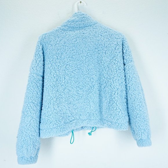 Urban Outfitters Light Blue Sherpa Hoodie - Picture 4 of 6